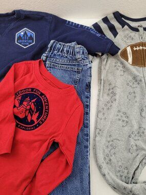 Lot 4 Boys 2t & 18m Clothing lot Old Navy Jeans Kids HQ Garanimals Cat & Jack